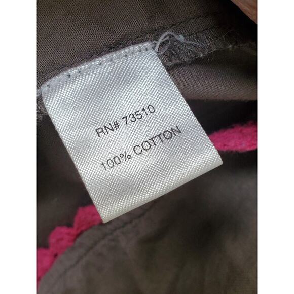 IVY Jane Embroidered Gray Cotton Round Neck 3/4 Sleeve Knee Length Dress Size XS - Picture 10 of 12